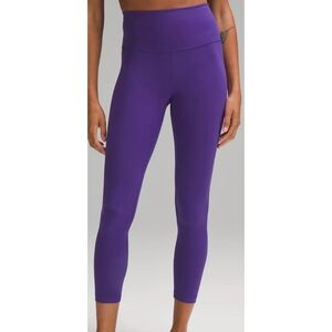 NWT lululemon Wunder Train HR Tight 25" Petrol Purple Womens Size 6